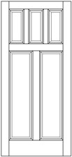 Standard 5 Panel Solid Wood Door example