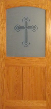 red oak mission door